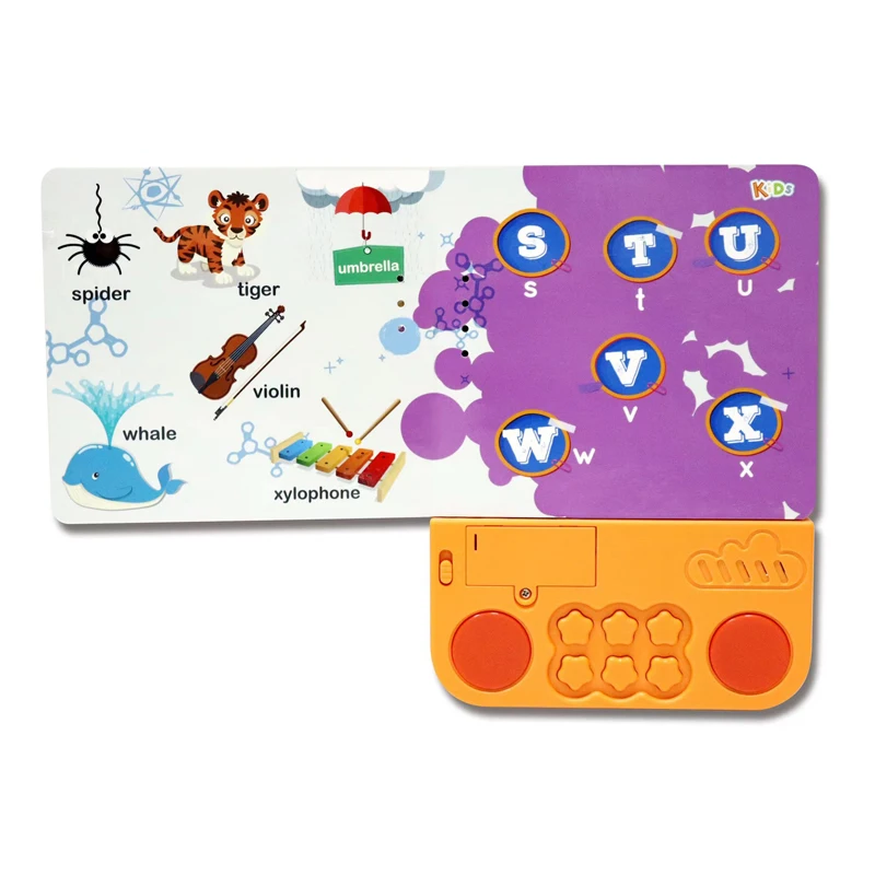 QS Shantou Popular Preschool Educational Book Toys Colorful Kids Early Learning Electric Books Machine Toys With Music Light