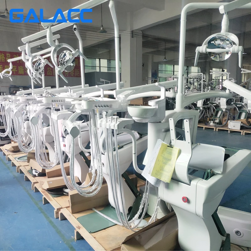 Dental Equipment Manufacturer Factory Dental Chair Price Sale Medical Dental Unit Set Machine Luxury Led Dental Chairs