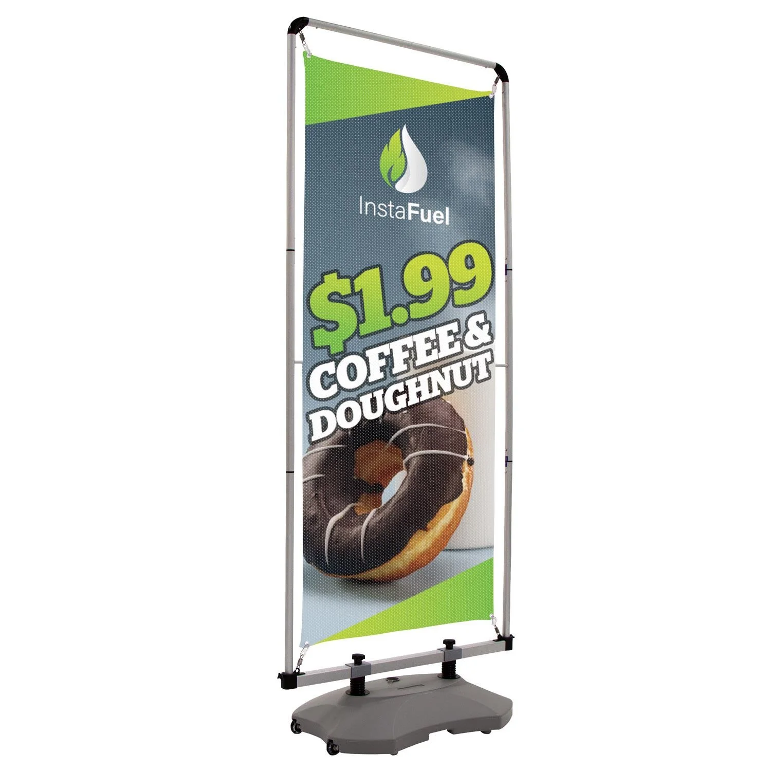 Masigns All aluminum kakemono roll up banner poster rack for Outdoor Display stand