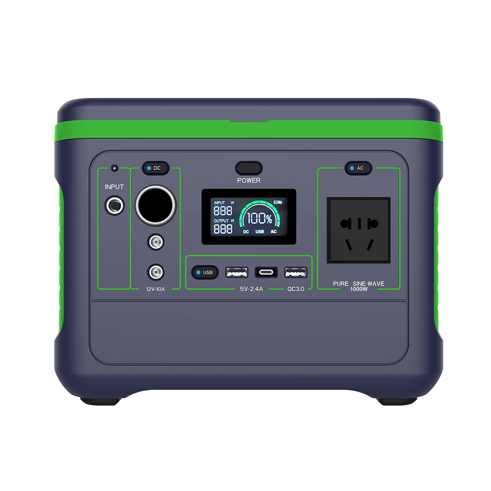 SG1000 2024 New Power Station Outdoor Camping 1000W Solar Generator Lithium Ion Battery Portable Power Station Lithium
