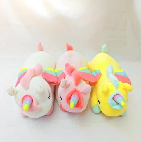 28cm Cheap Creative Cute Unicorn Animal Plush Toys Soft Human-like Plushie Dolls Pillow Gifts for Children