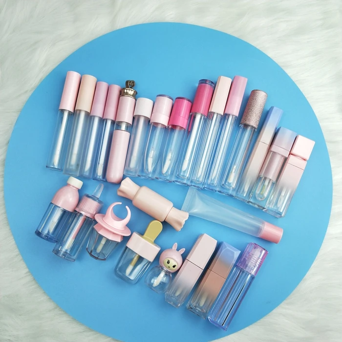 
6ML 8ML 10ML Empty Lipgloss Container Plastic Cuboid Lipgloss Tube Cosmetic Packaging Liquid Lipstick Tube 