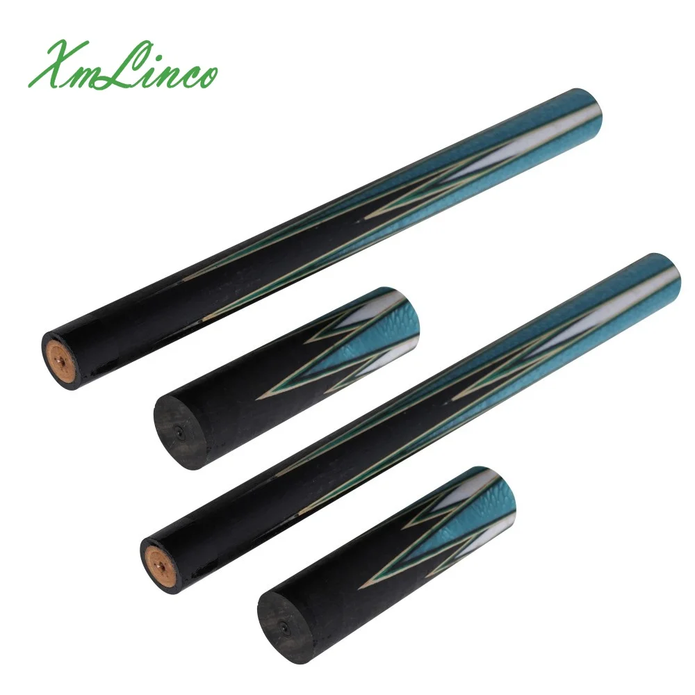 Xmlinco High quality half-finished pool cue butt custom Ebony 8 Insert corner Dragon Scales