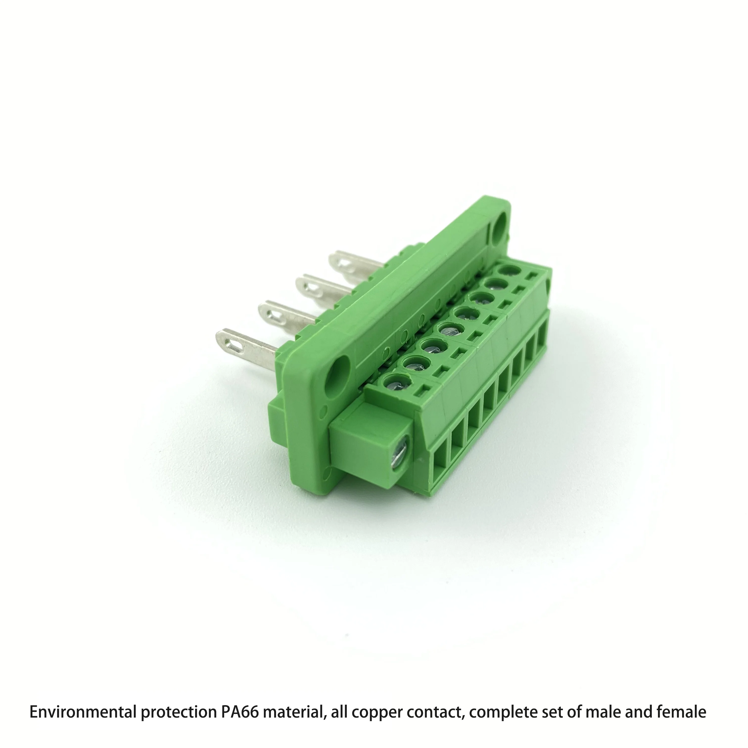 2edgwb2edgkm-5.08mm through wall plug in terminal block with fixed panel PCB welding connector