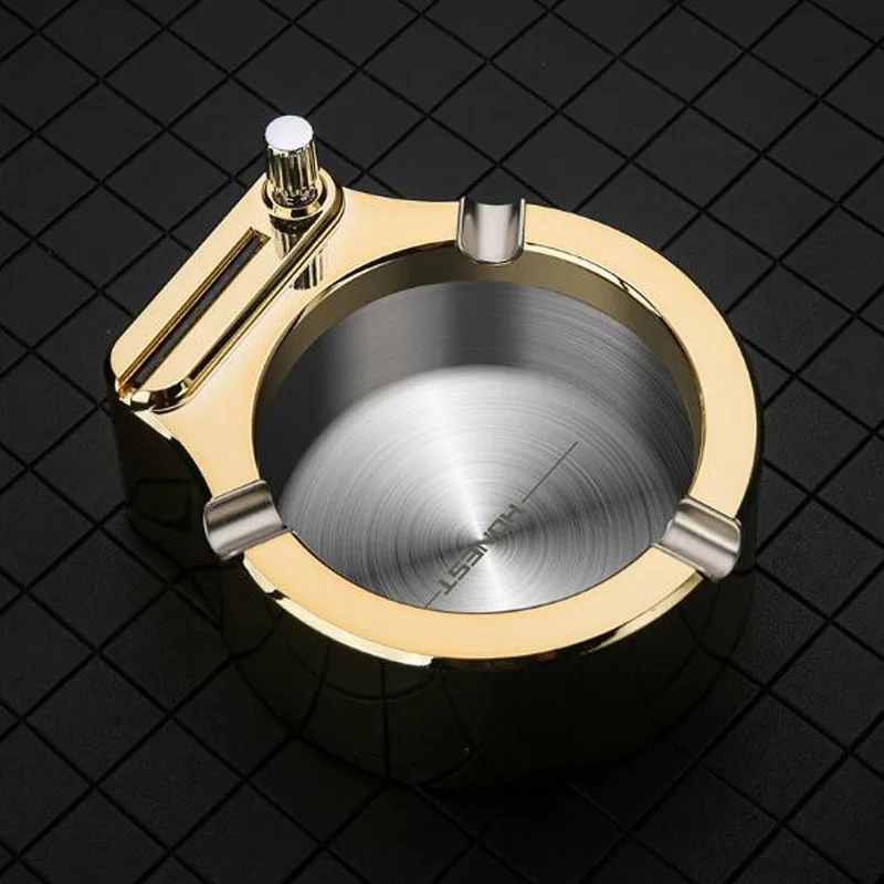  Оптовая продажа умное покрытие для курения Aschenbecher портативная пепельница из нержавеющей стали сигар керосиновая
