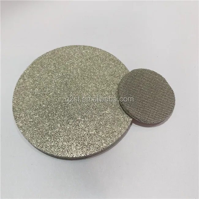Sintered Porous 0.2 5 7 40 50 70 90 microns stainless steel SS 316L filter disc