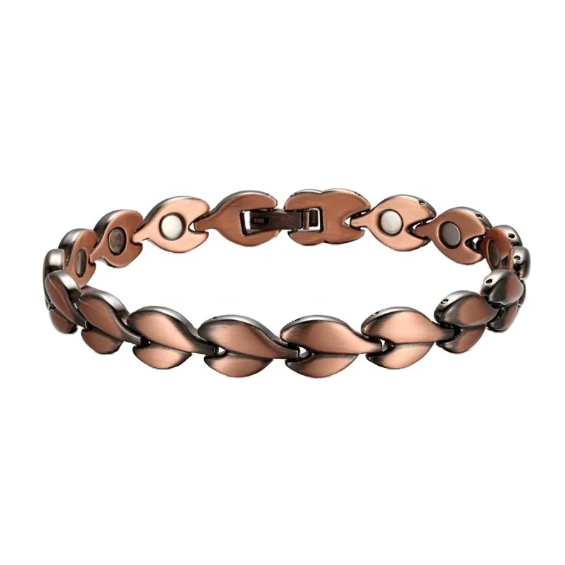 Wholesale price 99% copper bracelet copper wire bracelets with gemstones new design copper 18k gold color charm bracelet