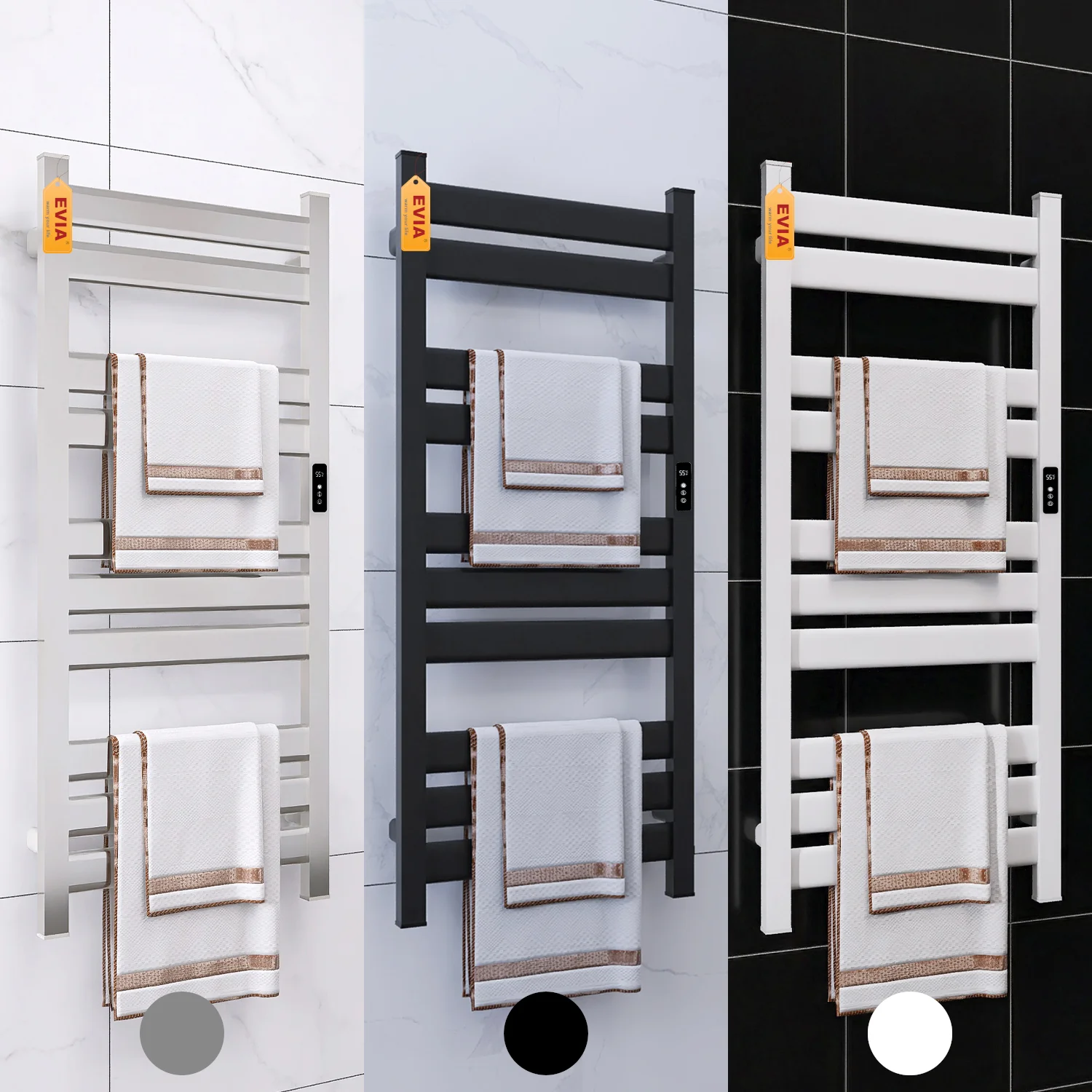 EVIA 190W Timer WIFI Smart Home Intelligent Bathroom Commercial  Electric Towel Dryer