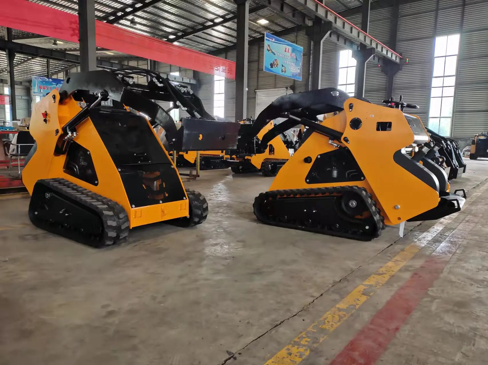 used mini skid steer loader ruber track combine harvester 500x90x54