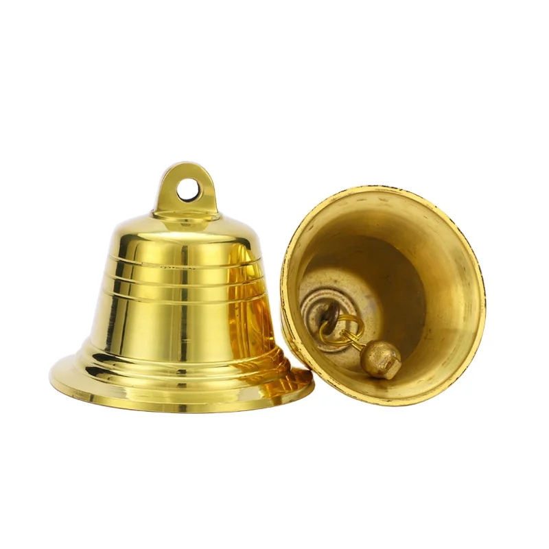 Оптовая продажа с фабрики, подвесной круглый медный колокольчик, большой ветряной колокольчик, медные колокольчики, украшения из чистой меди, колокольчики