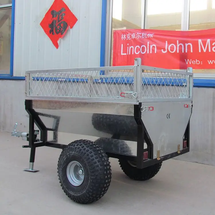 2 Wheels Multifunctional Garden Farm Tractors Log Trailer Crane 1.5 Ton Farm trailer parts With Best Price