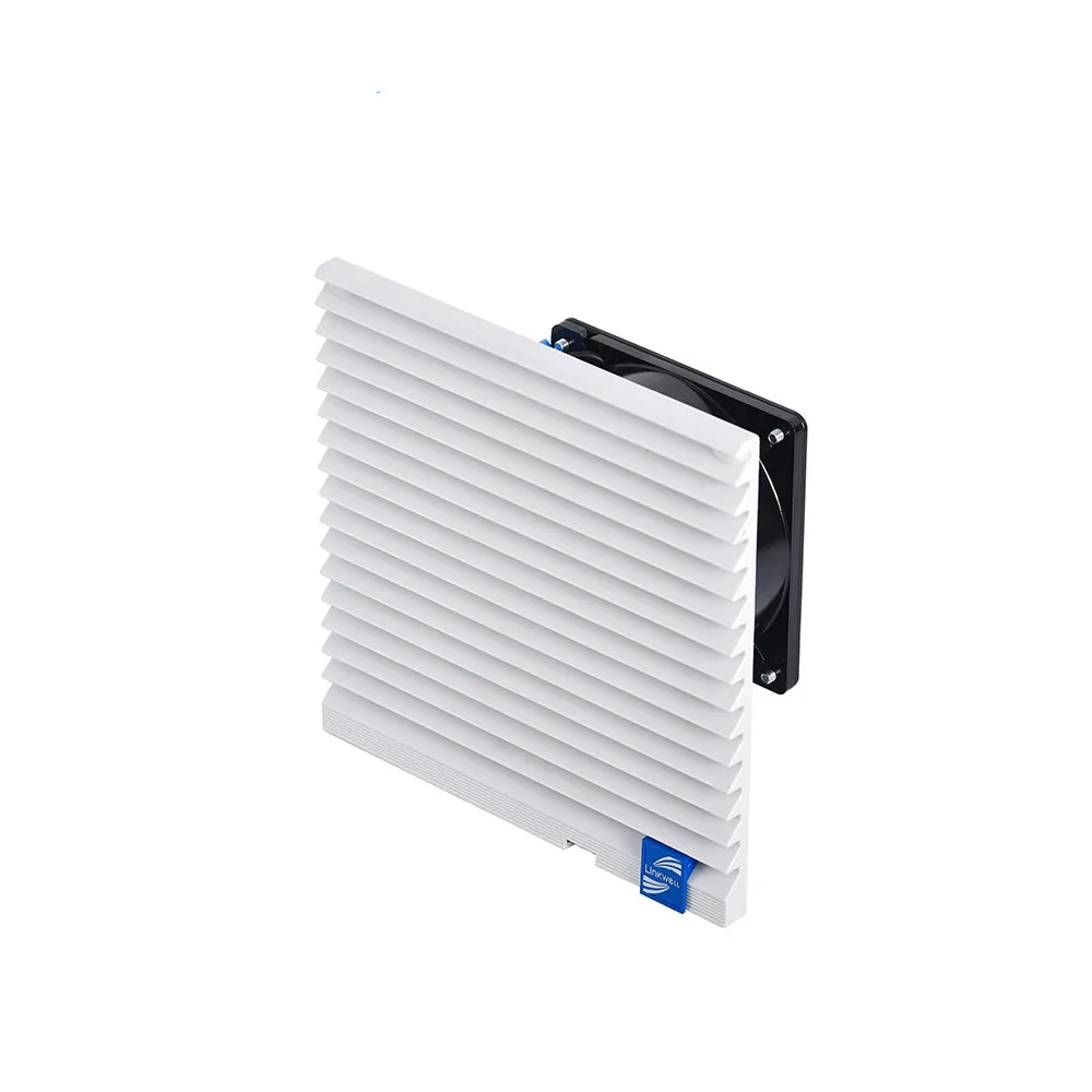 CE ROHS UKCA 204*204mm Fan with Filter 105/126m3/h  Carbon Filter Exhaust Fan  230V/115V Fan with Filter