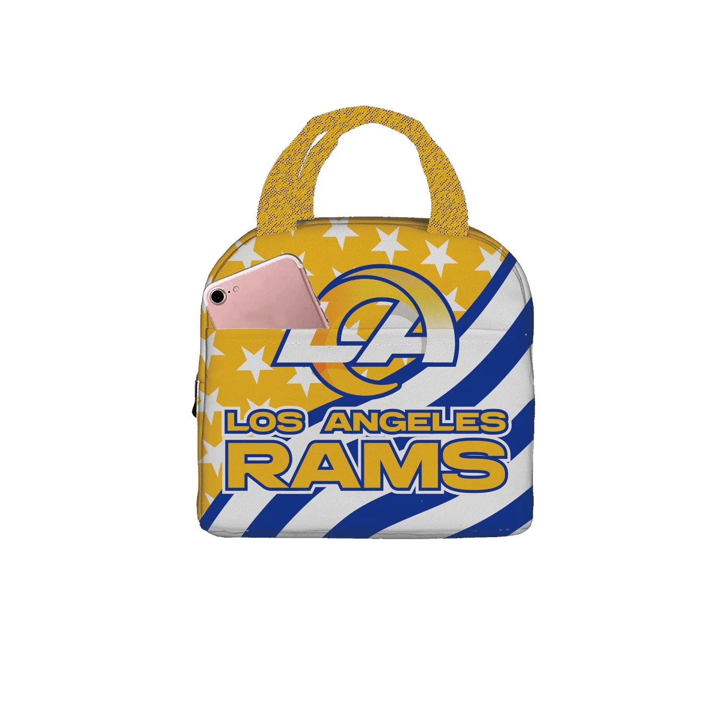 32 Teams High quality Custom logo Double Sided Printing  Los Angeles Rams Lunch bag