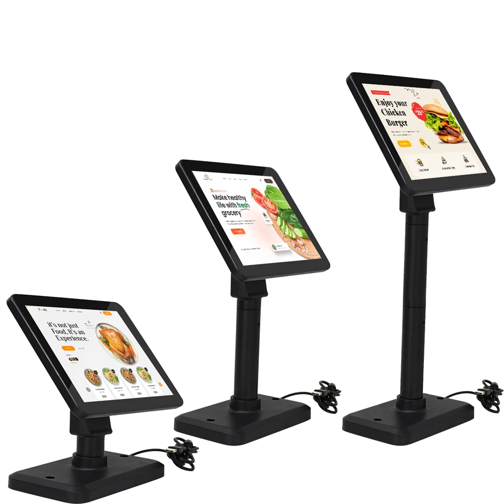 OSCY New Ture Flat Touch Screen High brightness LCD 9.7 inch USB customer pos pole display