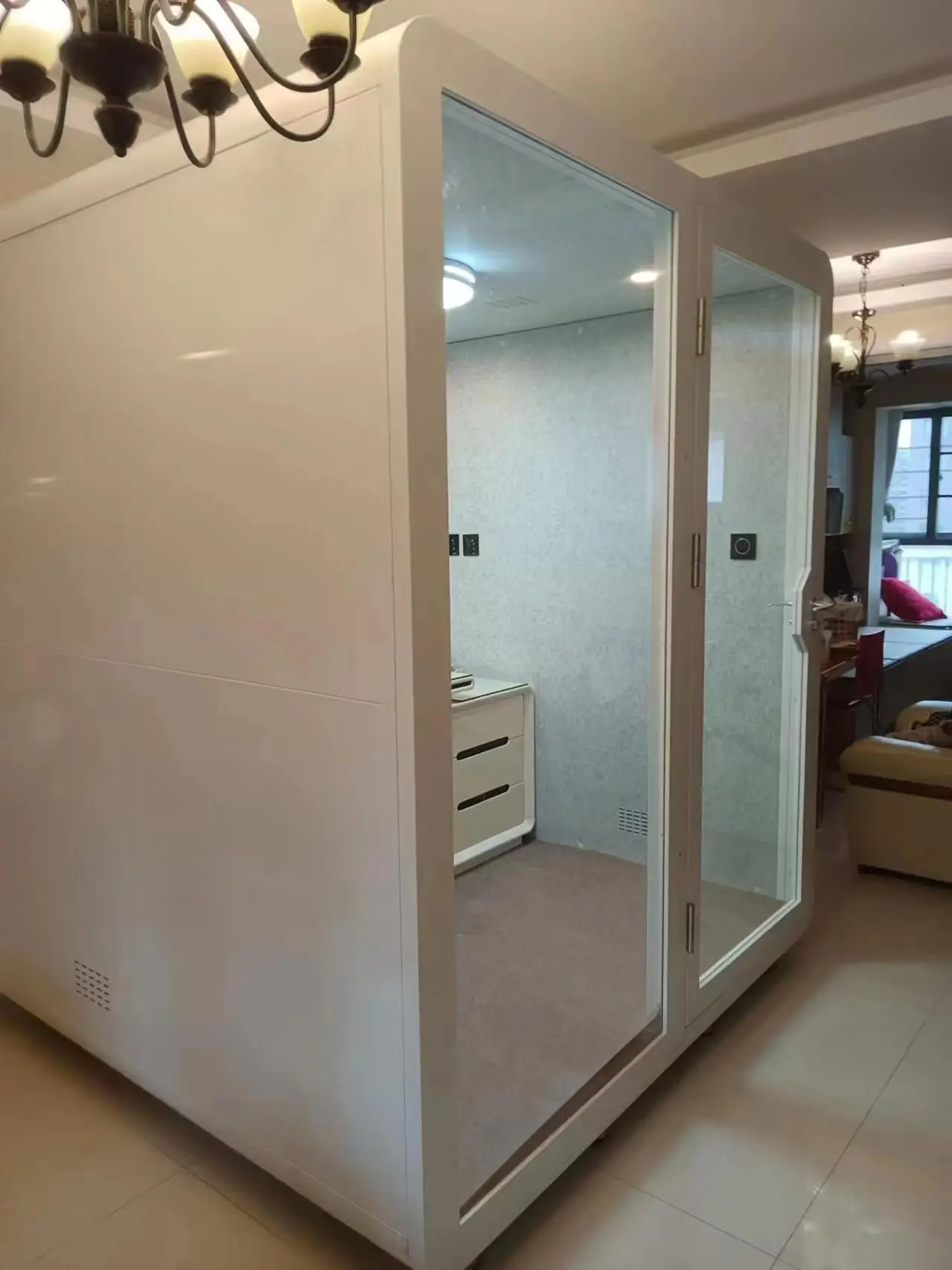 Multi-person Office Meeting Cubicle With Computer Desk, Suitable for Private Office, Silent Soundproof Cubicle Office Partition