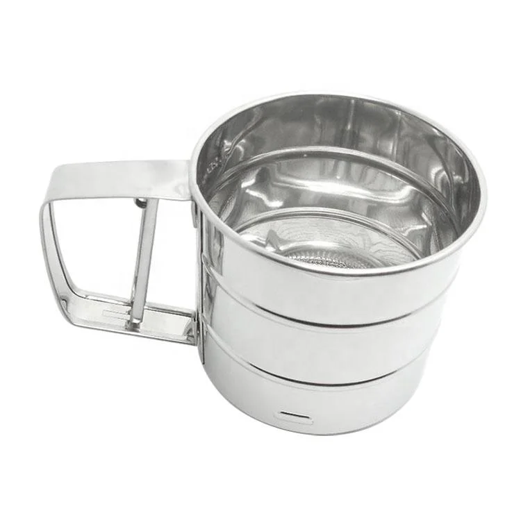 UJ-FS001 Kitchen Accessories Stainless Steel Manual Flour Sifter