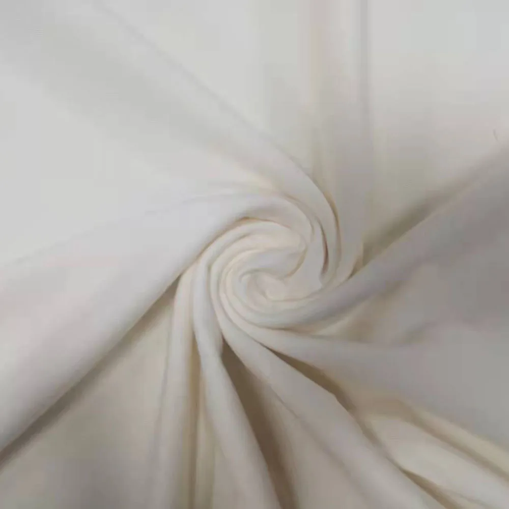 Надежное качество, однотонная дышащая трикотажная ткань из 90% хлопка, 10% спандекса для пальто и курток