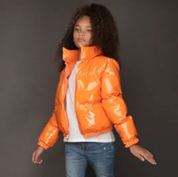 2021 Wholesale fashion kids trench down puffer coats cute winter kids bubble coats jacket
