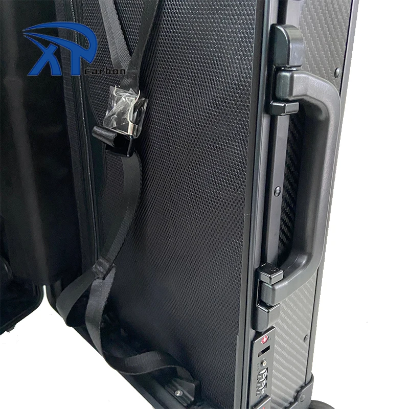 Factory Direct Sell 100% Carbon Fiber Twill matte Trolley Luggage Suitcase