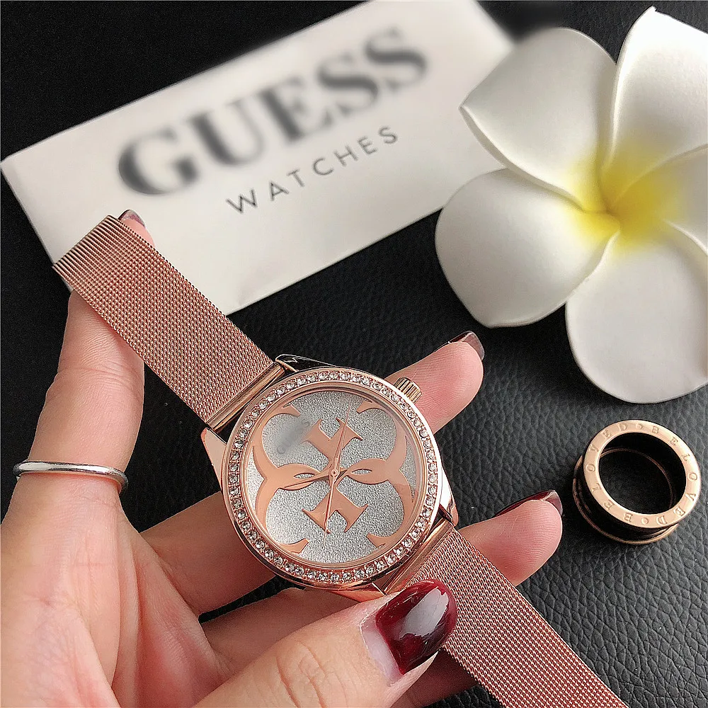women quartz diamond mesh wristwatch watch  quick realse watch band watches and glasses box wristwatches men brand