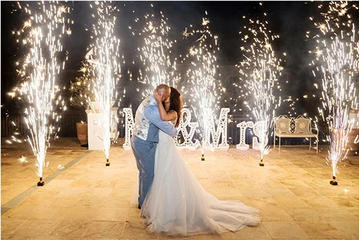 3m30s stage cold pyro spark fountains fireworks gold and silver indoor wedding fountain