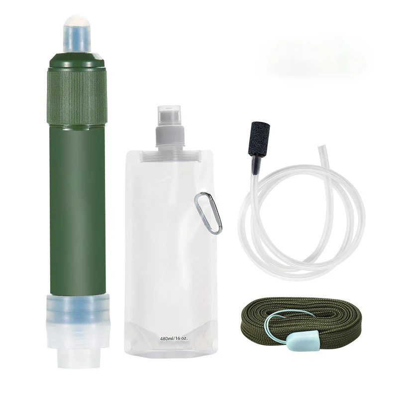Personal Survival Mini  Water Filter Straw For Emergency Preparedness Hiking Camping