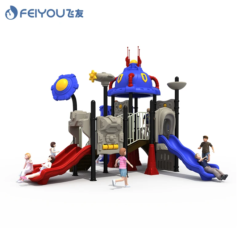 school kids plastic amusing playground set facilites Factory direct sales adventure outdoor playground