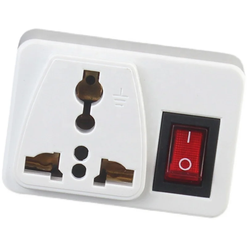 UK socket adapter with switch Universal Travel adapter socket square 3 pins 13A power saudi arabia electric plug uk product