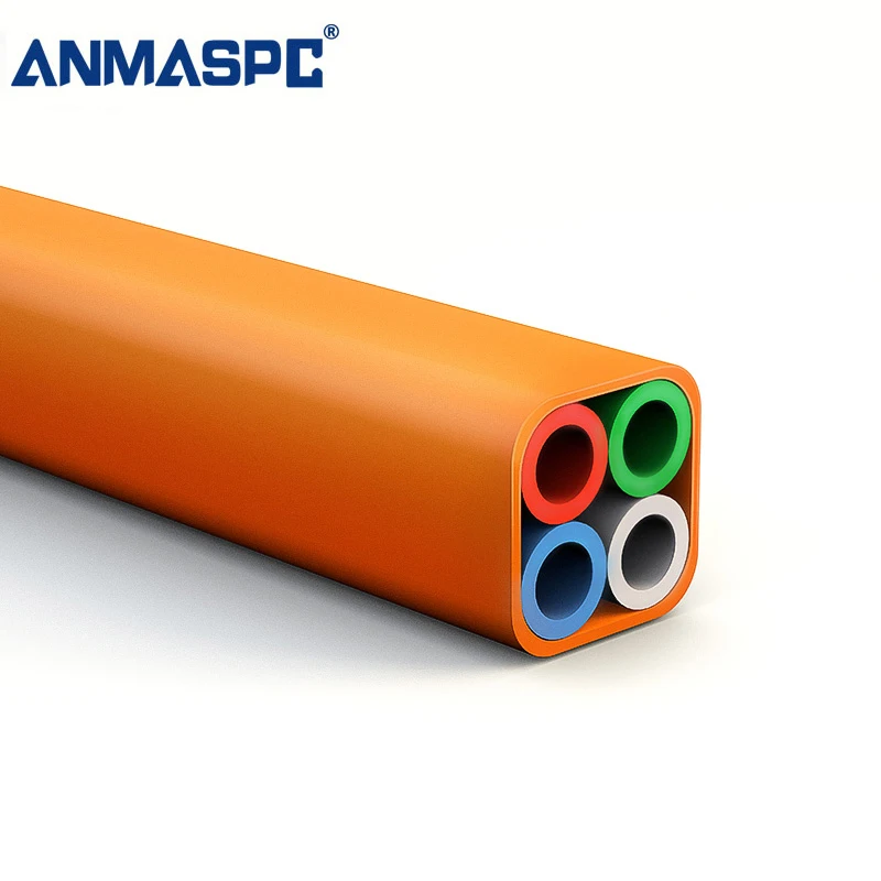 Hot Selling  7 Way Circle  HDPE Microduct Tube Bundle For Air Blowing Fiber Optical Cable microduct fiber optic cable of China