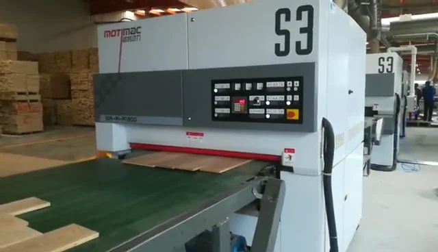 Wood Flooring Sander High Precision Wide Belt Sanding Polishing Machine