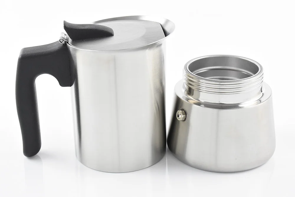 Высокое качество нержавеющей стали кофеварка для приготовления эспрессо гейзерная кофеварка