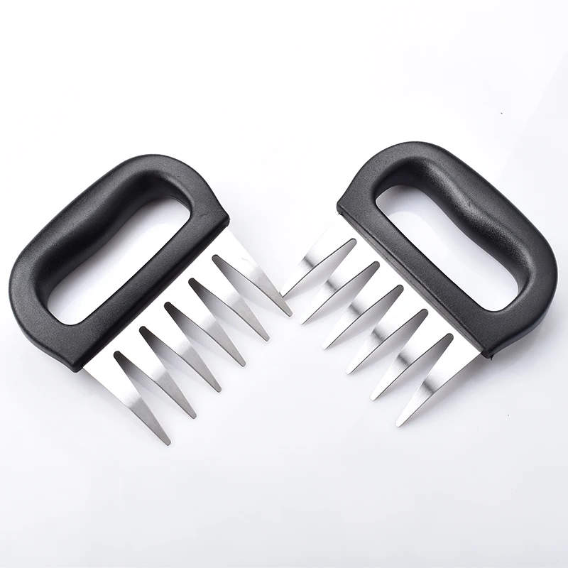 Stainless Steel Barbecue Fork Claw With Plastic Handle Chicken Shred Claw Barbecue Fork Claw