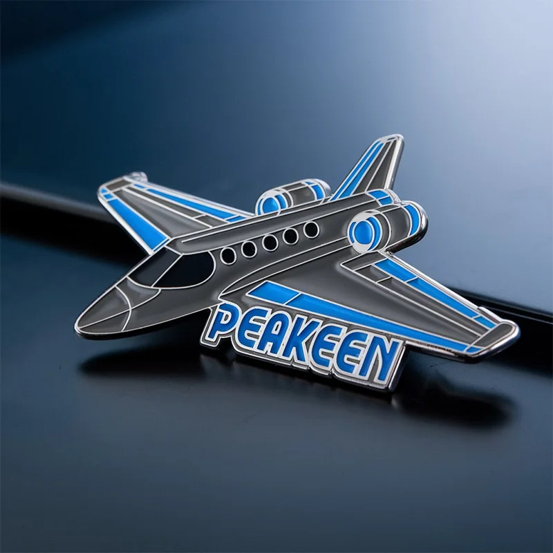 Manufacturer Wholesales Custom Metal Airplane Plane Wings Tie Enamel Lapel Ticket Pins Badges
