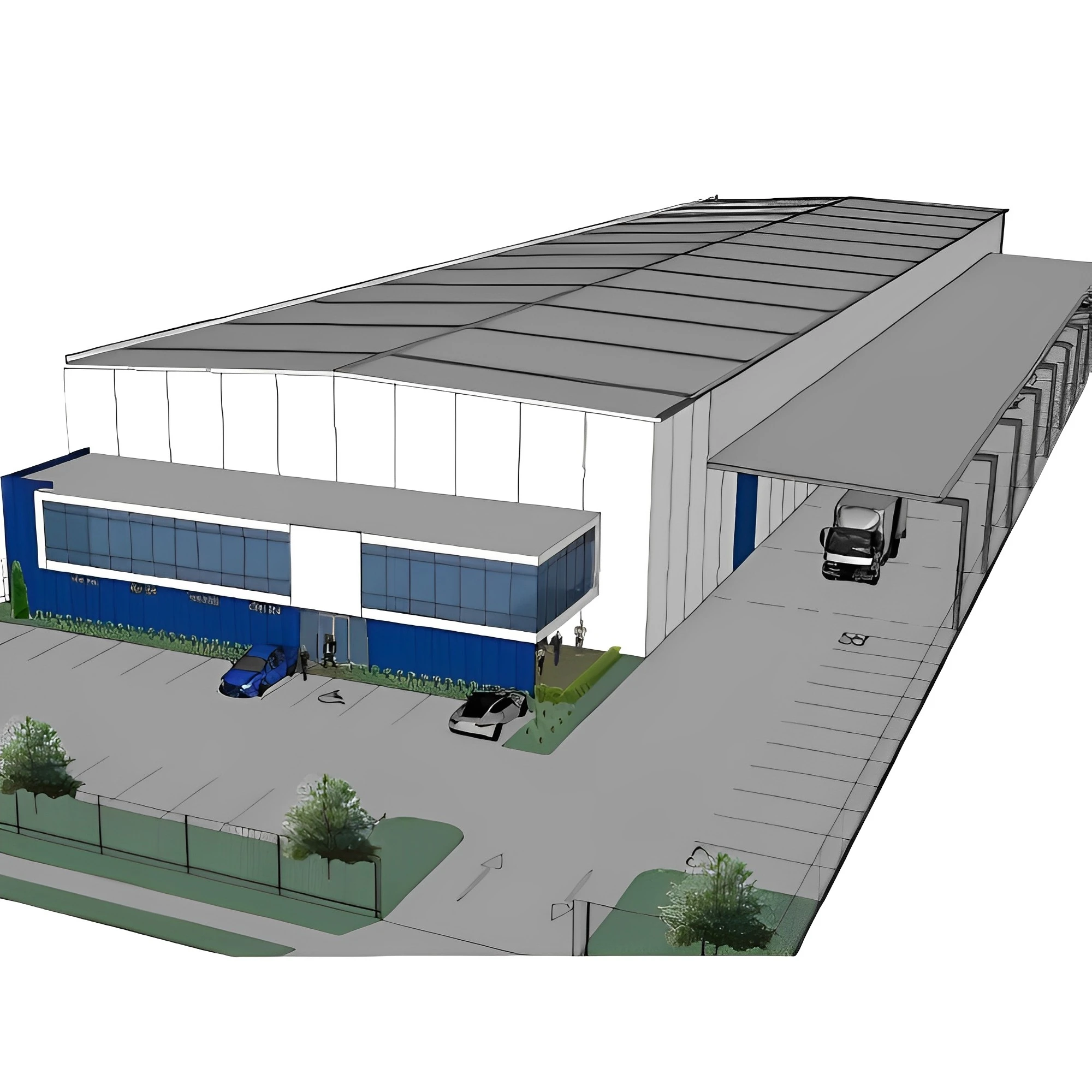 High Quality Prefabricated Light Steel Structure Warehouse Easy To Install Demountable Steel Structure Workshop