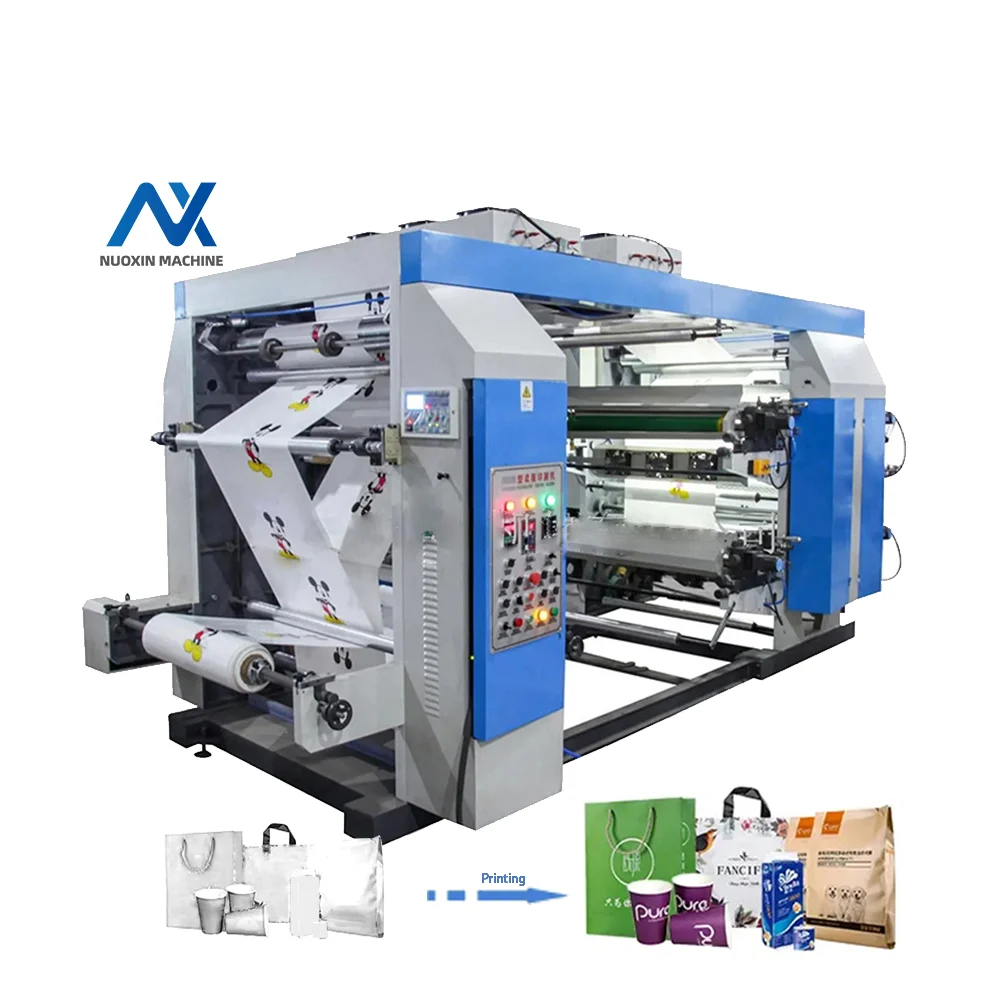 automatic 4 6 color Composite films Flexo printing machine to printing flexible bags for fragrance packaging