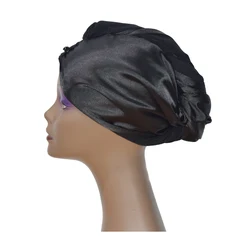 Amazon hot sale popular styles all kinds satin silk microfiber fleece custom hair wrap hair turban