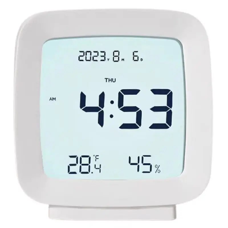 Intelligent Electronic Clock Multifunctional Voice Controlled Backlight Alarm Clock Student Wake up Device