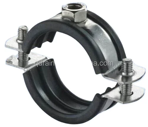 M8+10  pipe clamp with rubber
