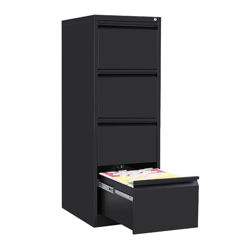 Metal 4 Drawer Steel File Filing Cabinet Office Vertical 4-Drawer File cabinet