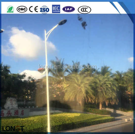 OEM custom light pole Q235 steel street light pole hot dip galvanized pole