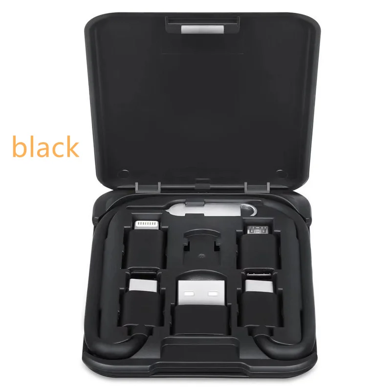 Прямая поставка 2021 6 в 1 USB зарядный кабель для Type C уникальный дизайн многофункциональная удобная зарядка для телефона для мужчин и женщин