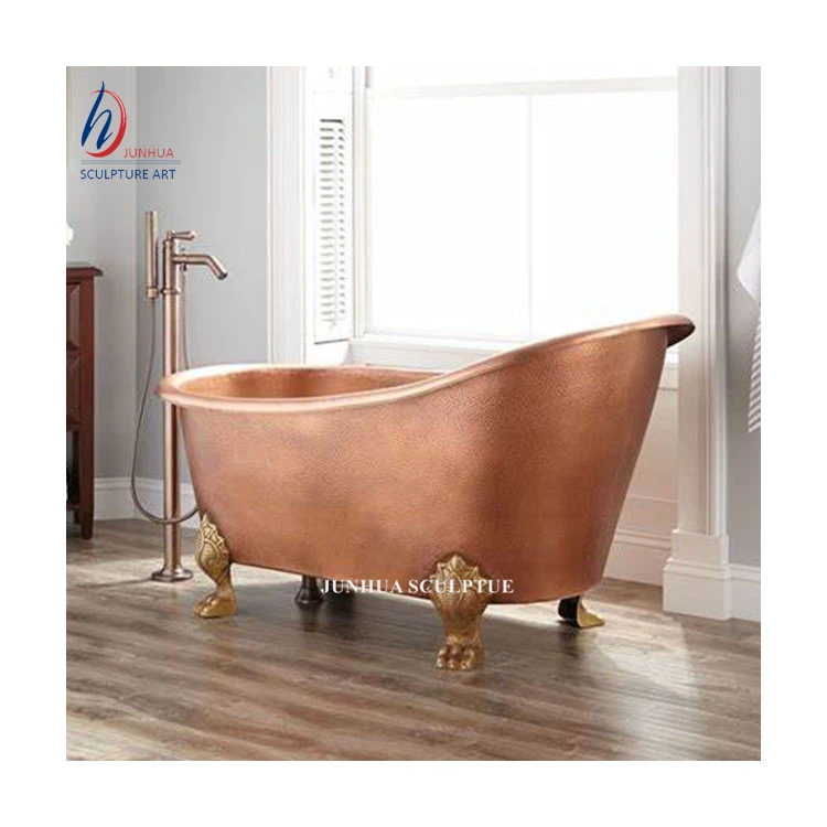Cheap antique hammered freestanding green color copper bathtub bronze copper bath tub for sale