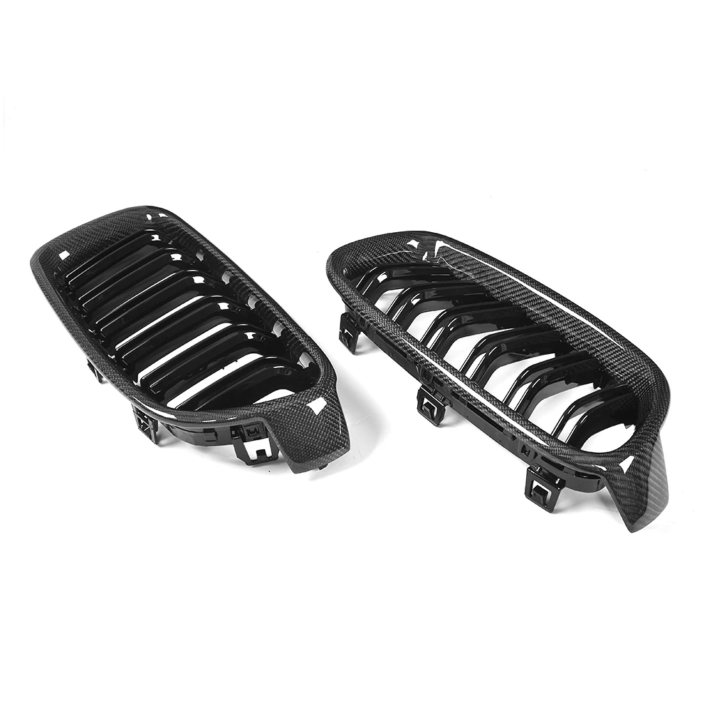 Glossy black grill for BMW M3 F30 carbon F35 2012-2016