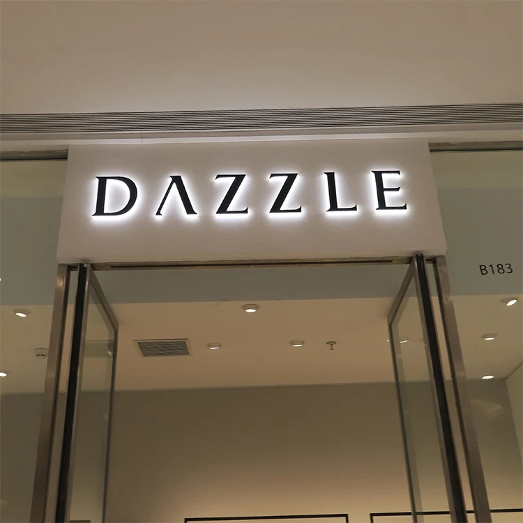 manufacture led 3D channel letetrs acrylic back lit letetrs sign