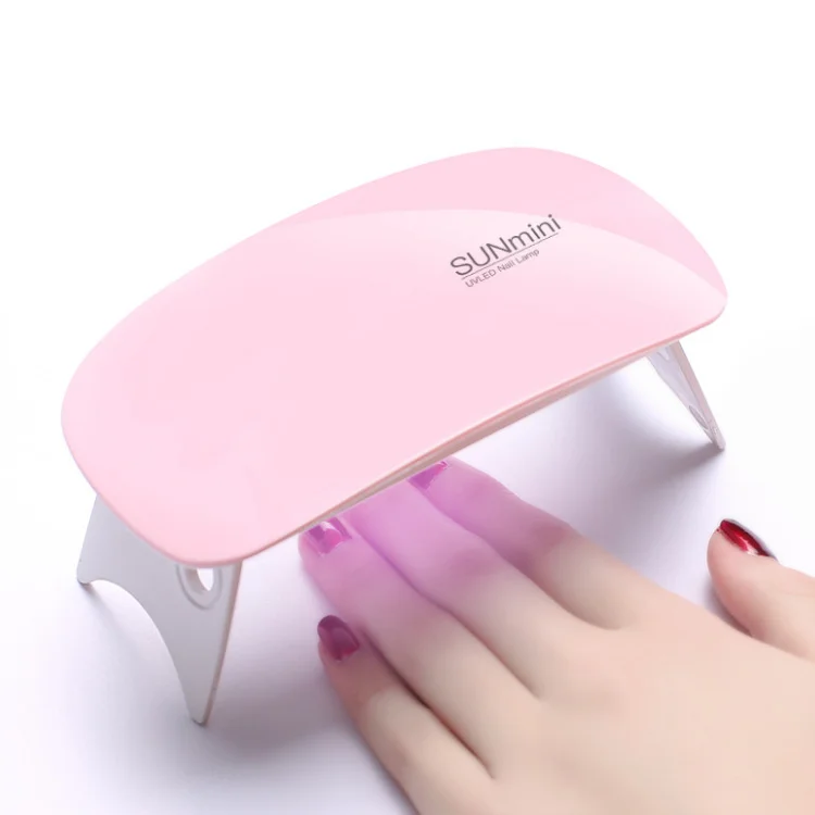 Flexible Pink Mini Sun Uv Portable Usb Interface Uv Lamp Nail Set With Gel Led Nail Lamp