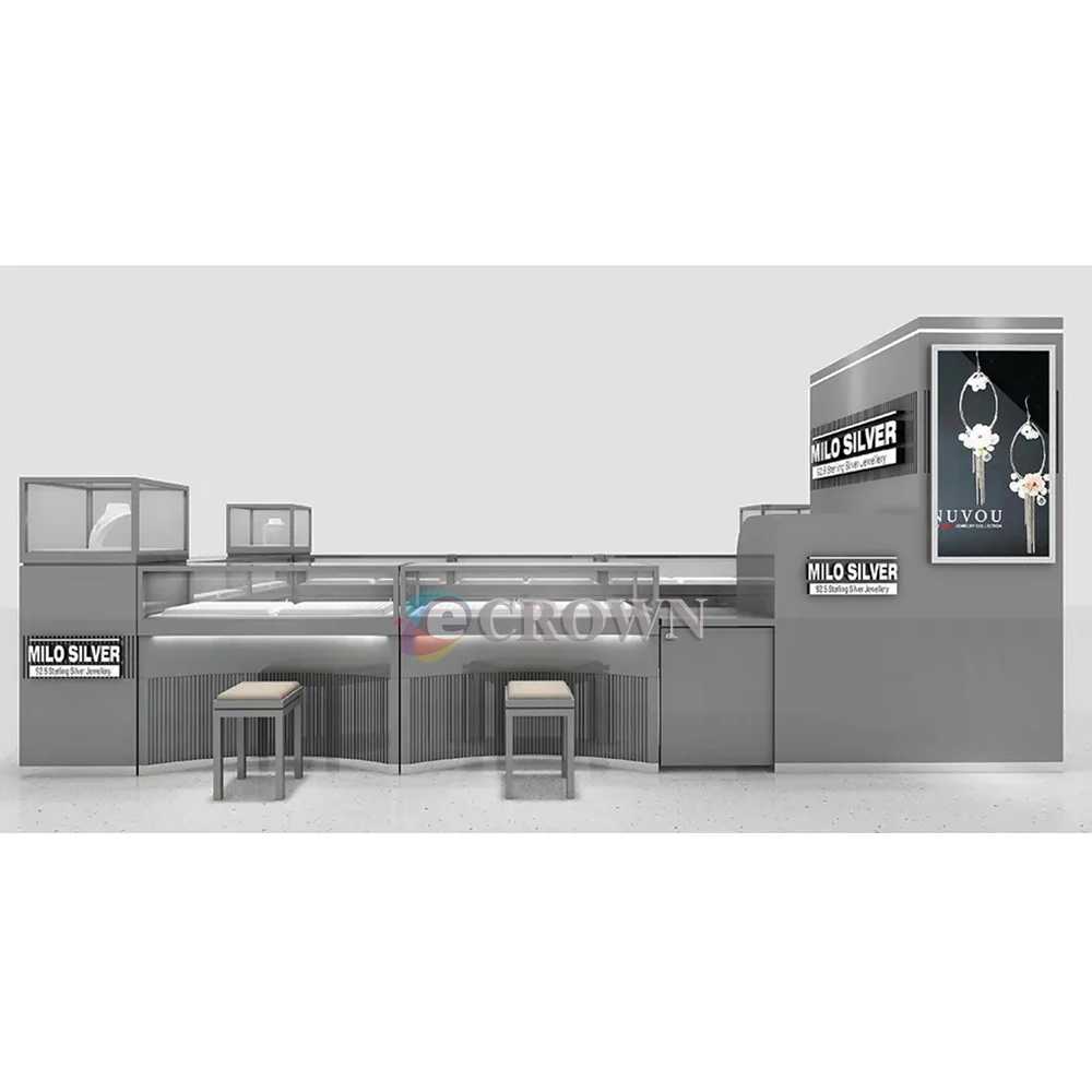 Display jewelry showcase kiosk cabinet treasure kiosk cabinet design Los Angeles kiosk cabinet jewelry showcase