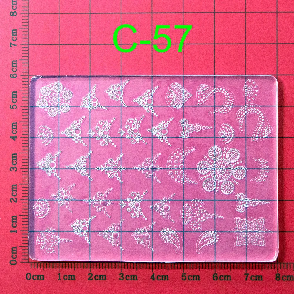 Custom Logo 3D Silicone Mold Butterfly Wings Flower Embossed Nail Art Decorations DIY Polish Nail Stamping Tool for Nails Art