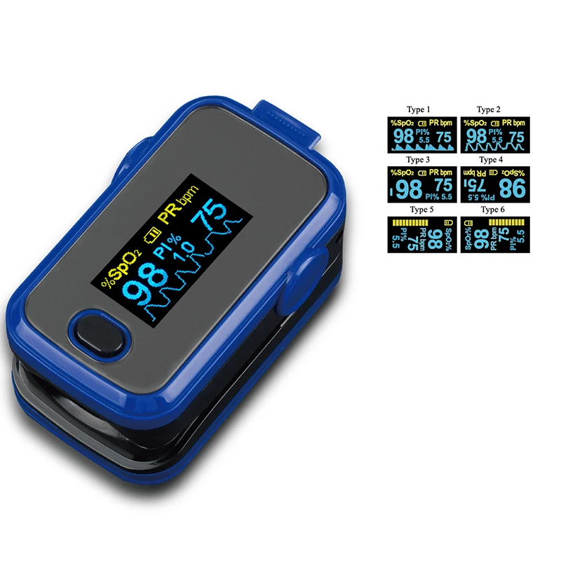 OLED  Fingertip Pulse Blood Oxygen  CE Approved  Finger Plus Oximeter
