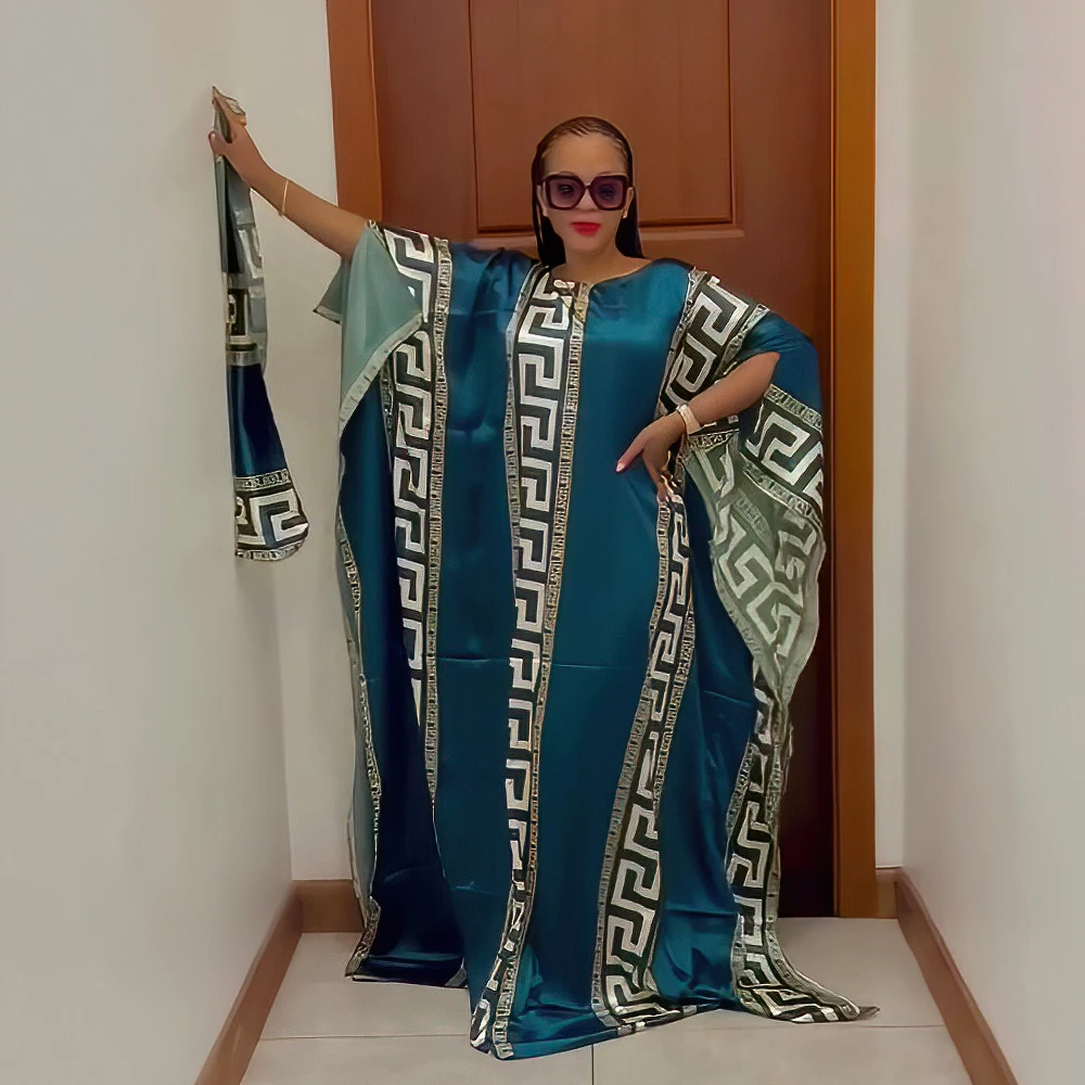 Best Selling African Mothers Dress Latest Lady Fashion Womens Loose Dresses for Fat African Women Rayon African Girl Print Dress