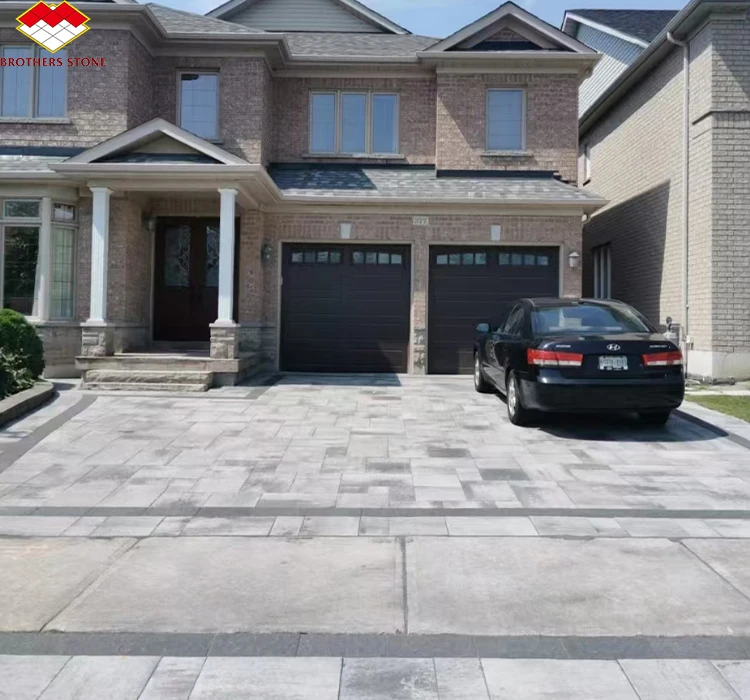 Brothers Stone Flamed Grey Granite Slab Paving Tiles Honed Natural Stone Driveway Pavers Sidewalk Granite Floor Tiles